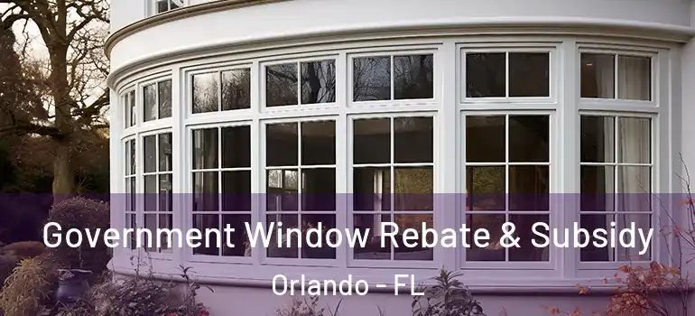 Government Window Rebate & Subsidy Orlando - FL